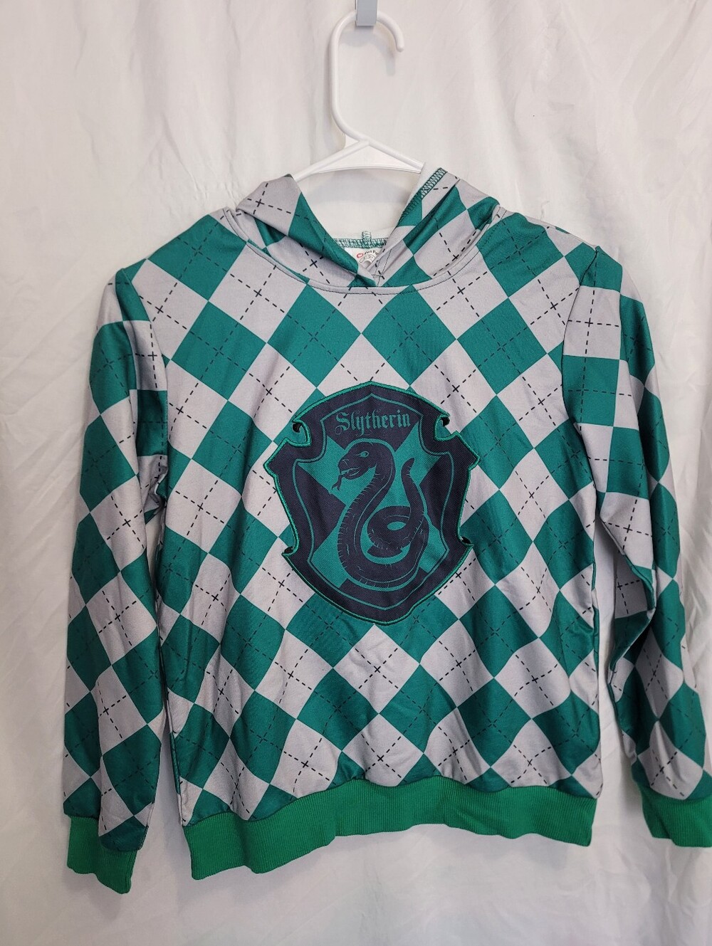 Slytherin Argyle Hooded Sweatshirt